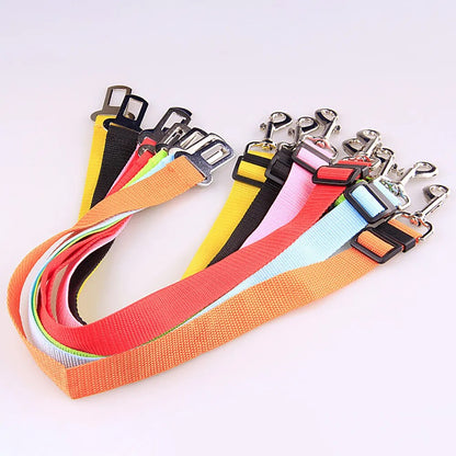 Adjustable Dog Cat Car Safety Belt Pet Vehicle Seat Belt Leash