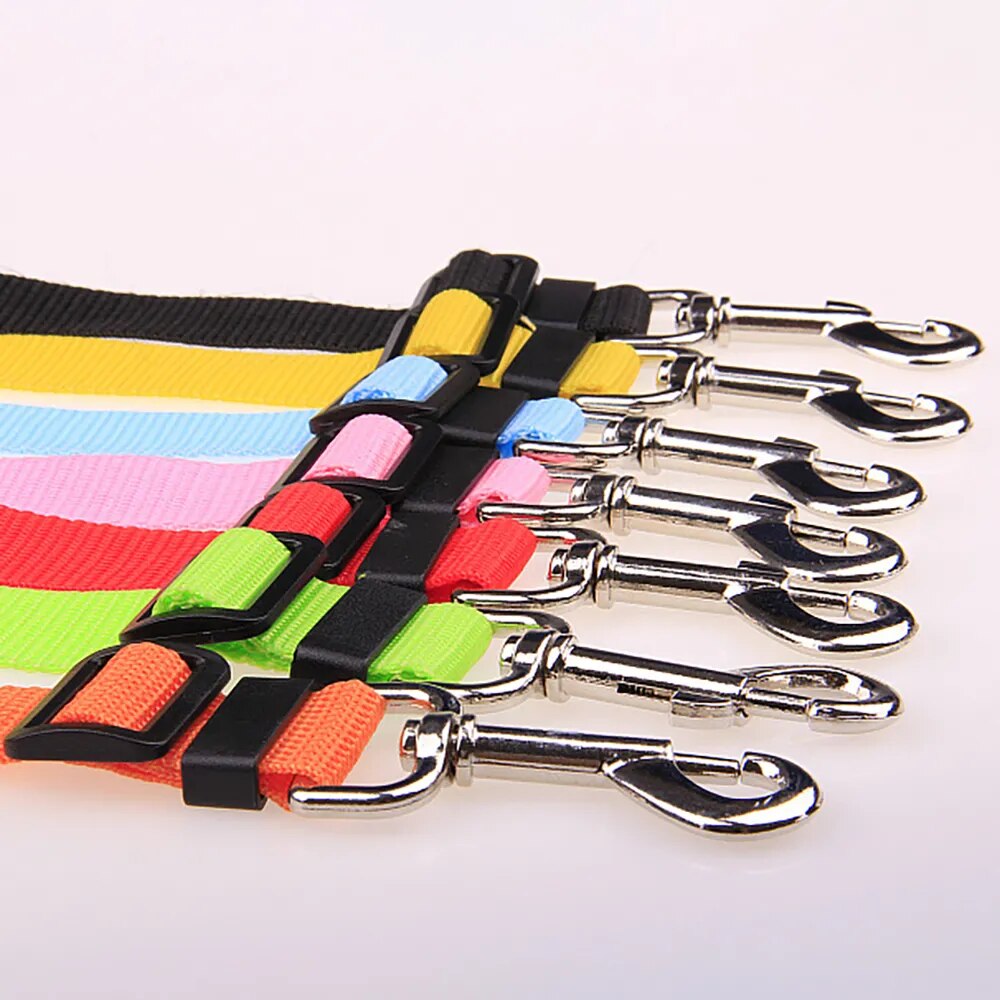 Adjustable Dog Cat Car Safety Belt Pet Vehicle Seat Belt Leash