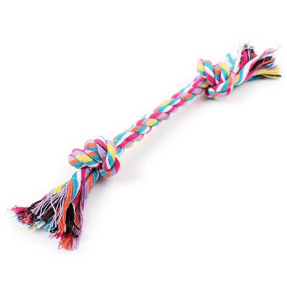 Pet Product New Pet Supplies Puppy Dog Cotton Linen Braided Bone Rope