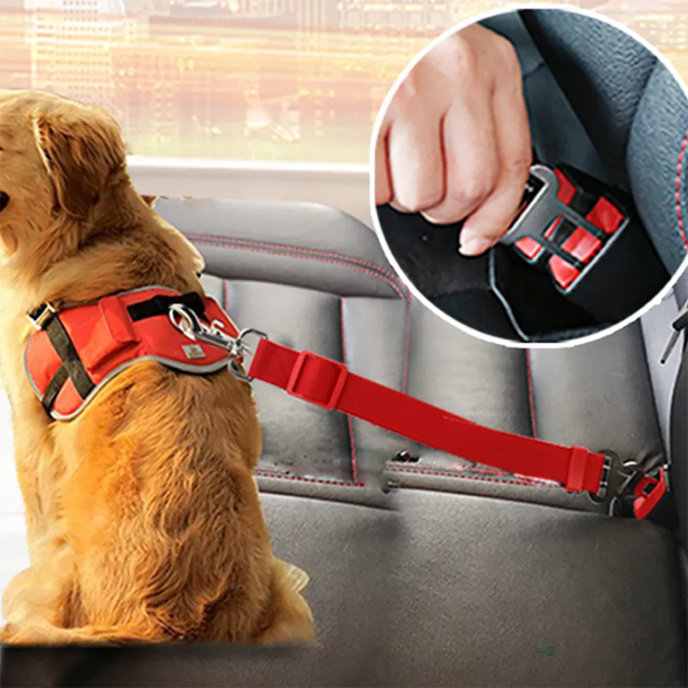 Adjustable Dog Cat Car Safety Belt Pet Vehicle Seat Belt Leash